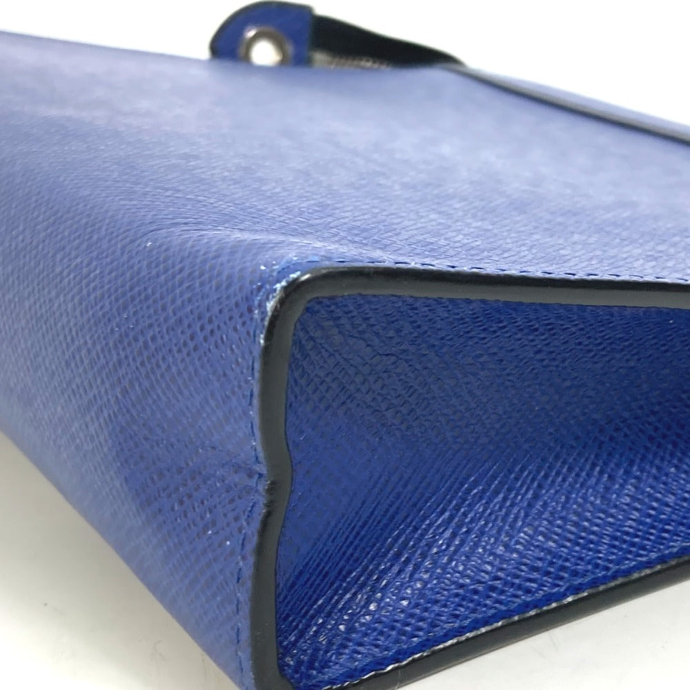 LOUIS VUITTON business bag M30575 Taiga Leather blue Taiga Pochette Voyage MM