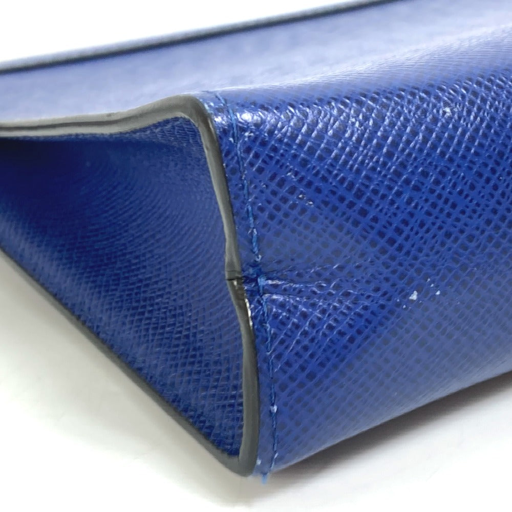 LOUIS VUITTON business bag M30575 Taiga Leather blue Taiga Pochette Voyage MM