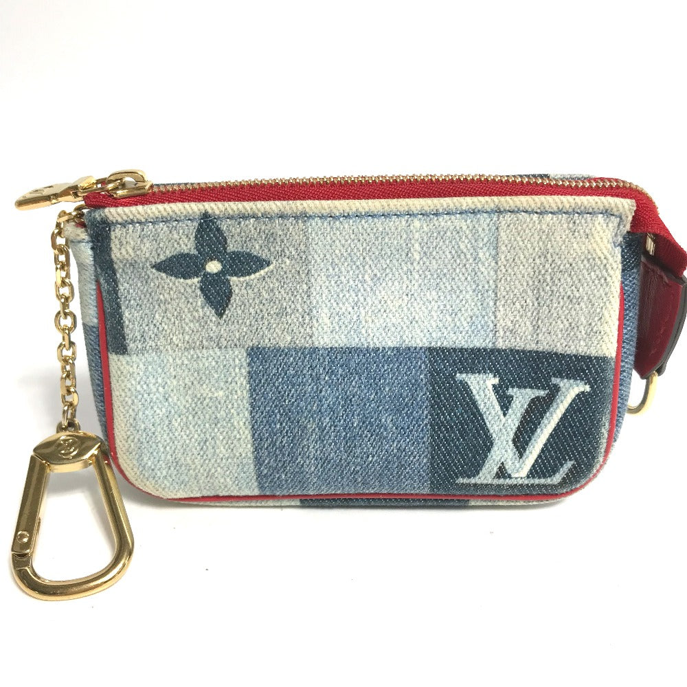 LOUIS VUITTON Coin case M68760 denim blue Monogram denim Micro pochette Accessoires