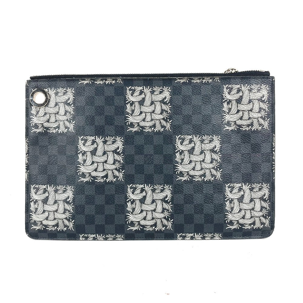 LOUIS VUITTON Clutch bag N61231 Damier Grafitto Canvas black Damier Grafitte Pochette Jules PM