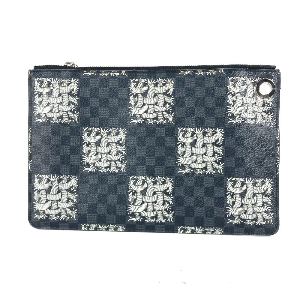 LOUIS VUITTON Clutch bag N61231 Damier Grafitto Canvas black Damier Grafitte Pochette Jules PM