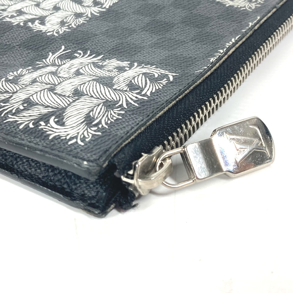 LOUIS VUITTON Clutch bag N61231 Damier Grafitto Canvas black Damier Grafitte Pochette Jules PM