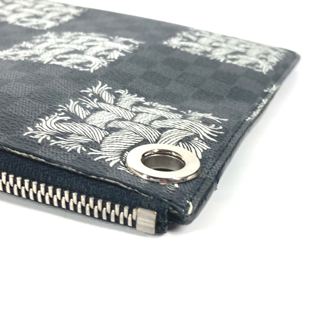 LOUIS VUITTON Clutch bag N61231 Damier Grafitto Canvas black Damier Grafitte Pochette Jules PM