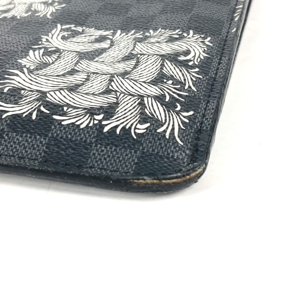 LOUIS VUITTON Clutch bag N61231 Damier Grafitto Canvas black Damier Grafitte Pochette Jules PM