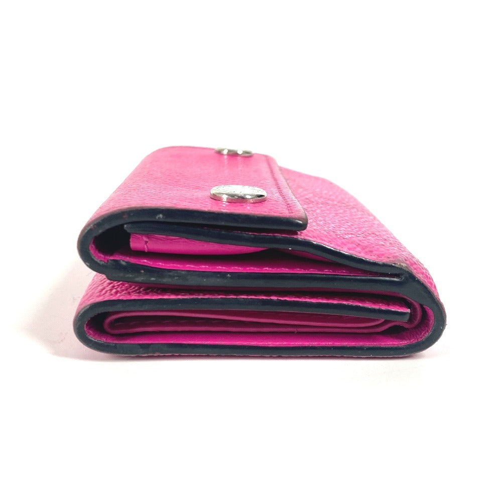 LOUIS VUITTON Trifold wallet M30773 Taiga Leather, Monogram Canvas pink Taigalama Discovery compact wallet