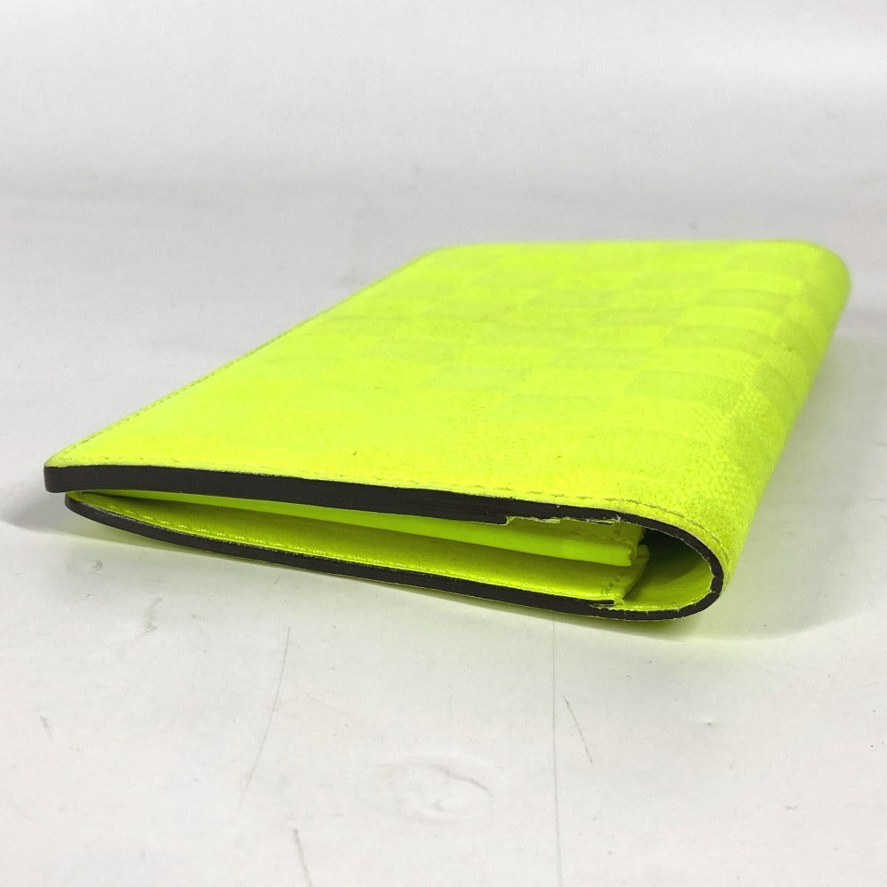 LOUIS VUITTON Long Wallet Purse N62230 Damier Anfini Leather yellow Damier Anfini Portefeuille Blaza