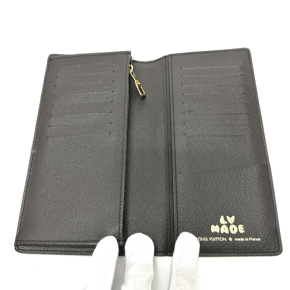LOUIS VUITTON Long Wallet Purse M81008 Monogram canvas Brown Monogram NIGO collaboration Portefeuille Brazza mens Used Authentic