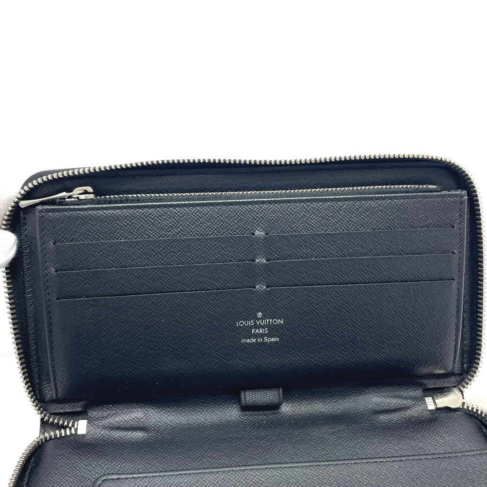 LOUIS VUITTON Long Wallet Purse N41683 Damier Grafitto Canvas Black x blue Damier Grafitte Christopher nemes mens Used Authentic