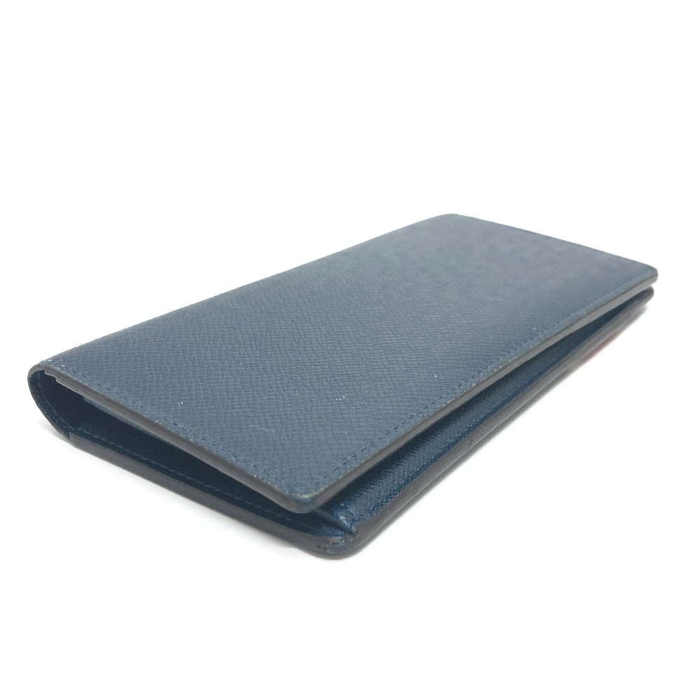 LOUIS VUITTON Long Wallet Purse M64010 Taiga Leather blue Taiga Stripe Portefeuille Brother