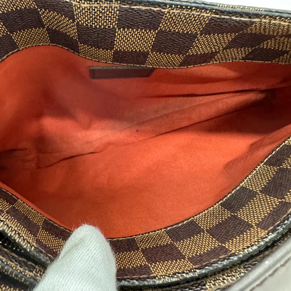 LOUIS VUITTON Shoulder Bag N51129 Damier canvas Brown Damier Aubagne Women Used Authentic