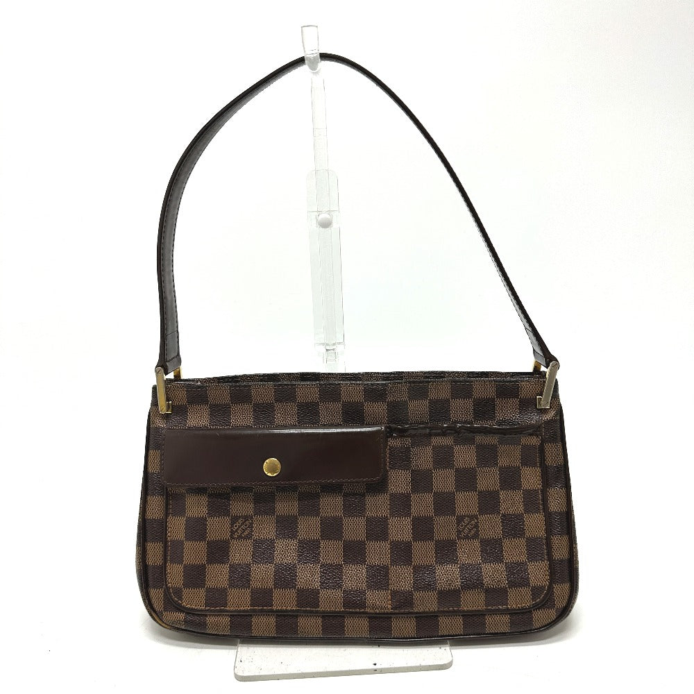LOUIS VUITTON Shoulder Bag N51129 Damier canvas Brown Damier Aubagne Women Used Authentic