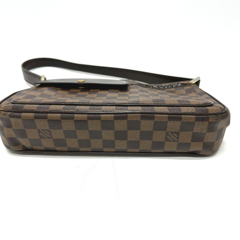 LOUIS VUITTON Shoulder Bag N51129 Damier canvas Brown Damier Aubagne Women Used Authentic