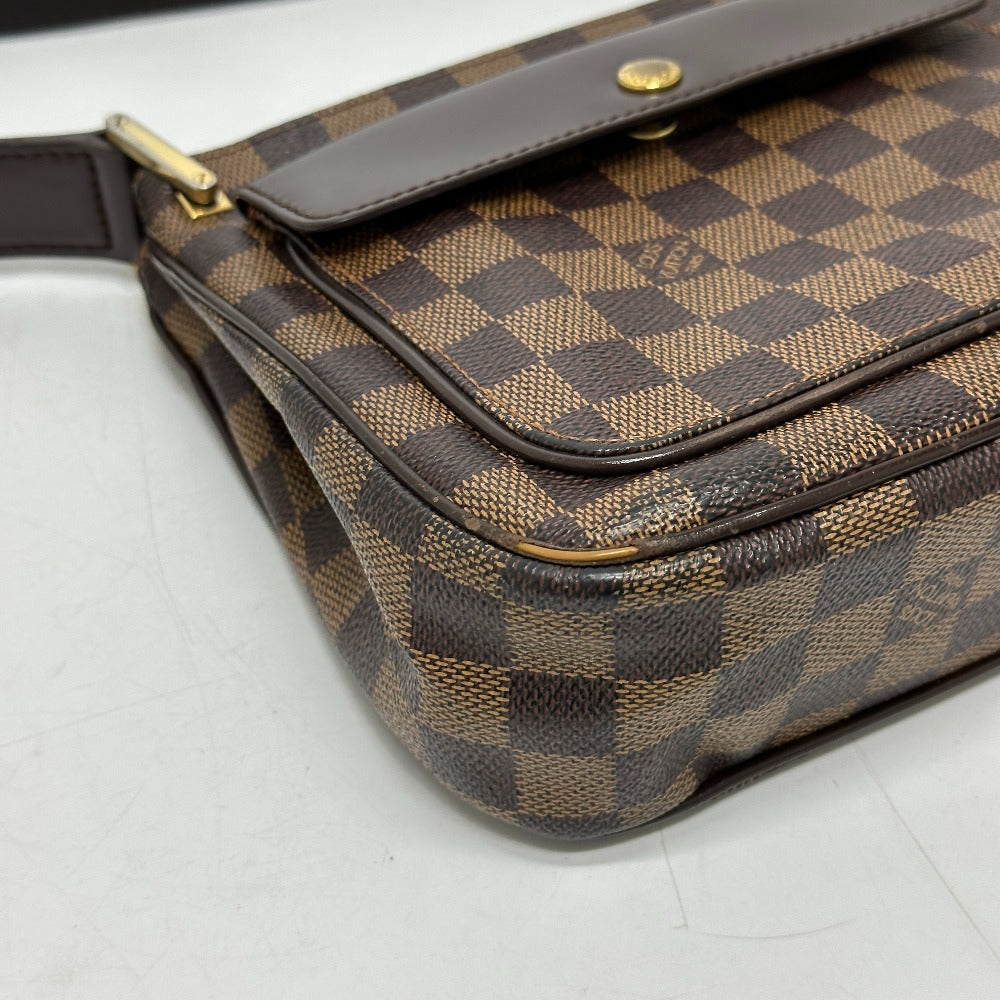 LOUIS VUITTON Shoulder Bag N51129 Damier canvas Brown Damier Aubagne Women Used Authentic