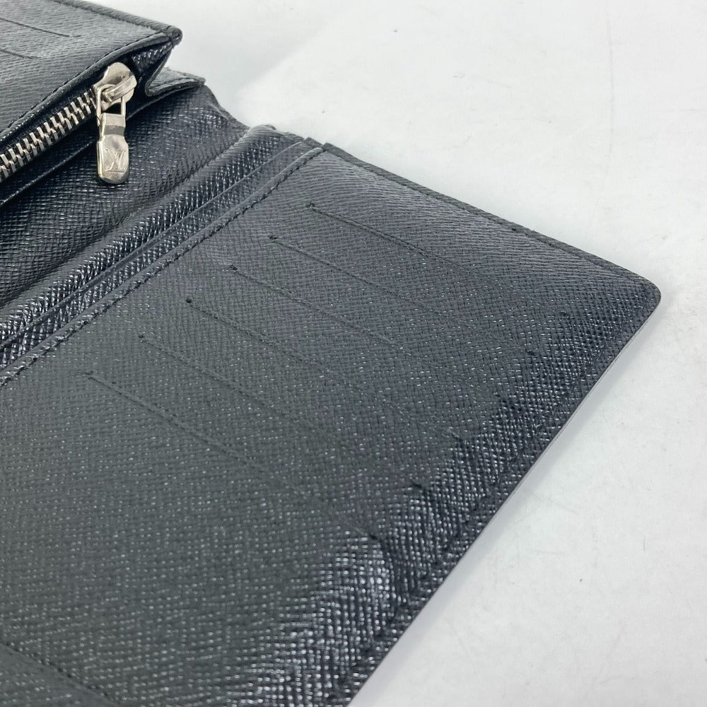 LOUIS VUITTON Long Wallet Purse N62655 Damier Grafitto Canvas black Damier Grafitte Portefeuille Brazza mens Used Authentic