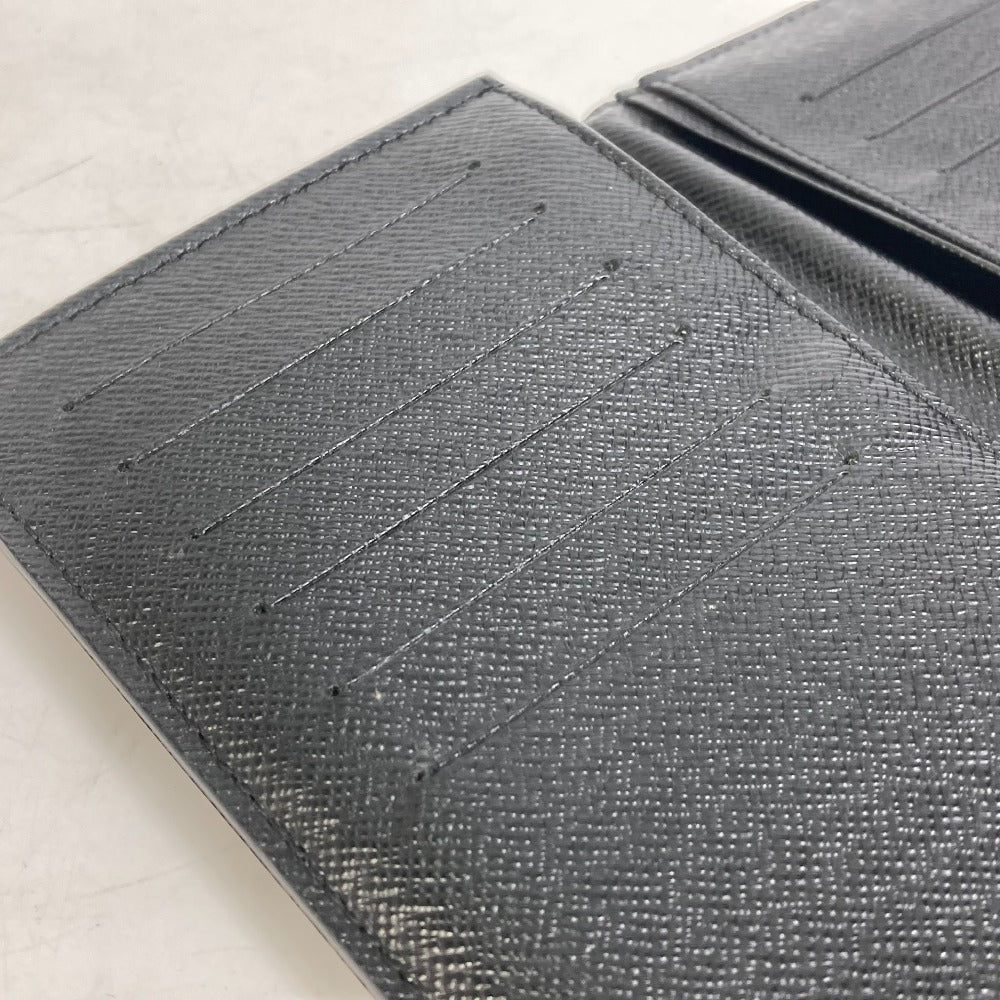 LOUIS VUITTON Long Wallet Purse N62655 Damier Grafitto Canvas black Damier Grafitte Portefeuille Brazza mens Used Authentic