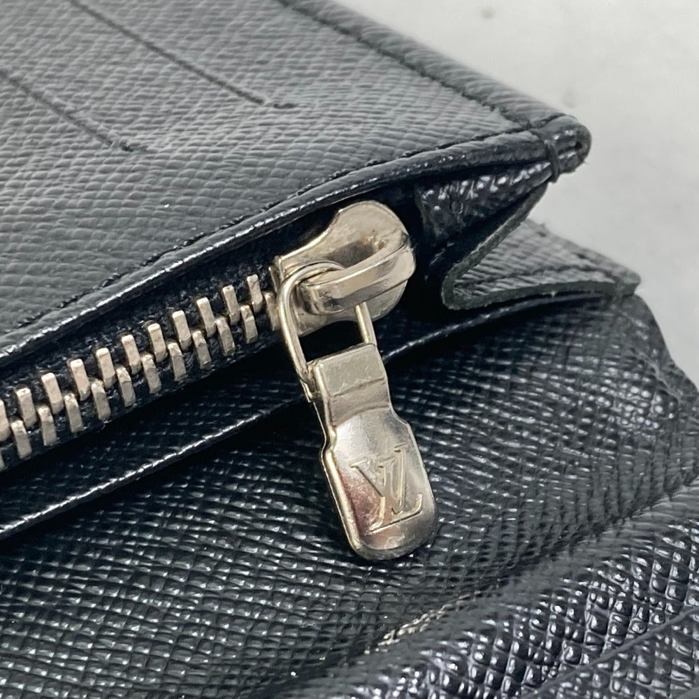 LOUIS VUITTON Long Wallet Purse N62655 Damier Grafitto Canvas black Damier Grafitte Portefeuille Brazza mens Used Authentic