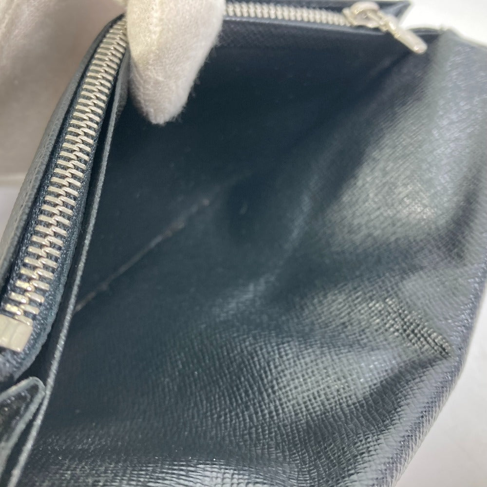 LOUIS VUITTON Long Wallet Purse N62655 Damier Grafitto Canvas black Damier Grafitte Portefeuille Brazza mens Used Authentic