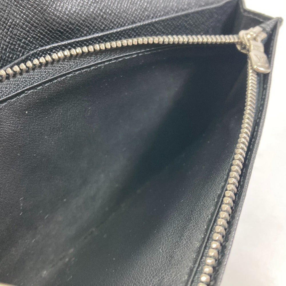 LOUIS VUITTON Long Wallet Purse N62655 Damier Grafitto Canvas black Damier Grafitte Portefeuille Brazza mens Used Authentic