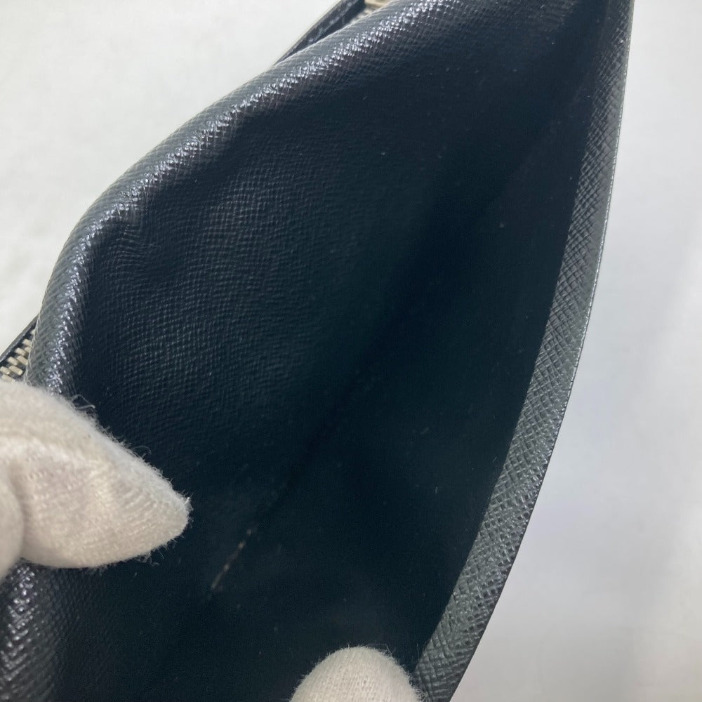 LOUIS VUITTON Long Wallet Purse N62655 Damier Grafitto Canvas black Damier Grafitte Portefeuille Brazza mens Used Authentic