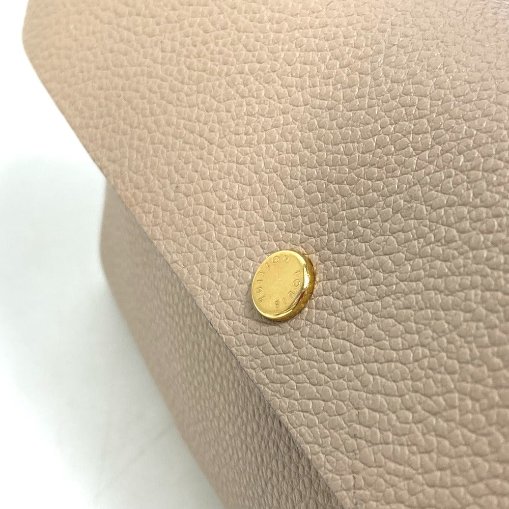 LOUIS VUITTON Pouch M61477 leather beige pouch with flap Pochette Rivet GM
