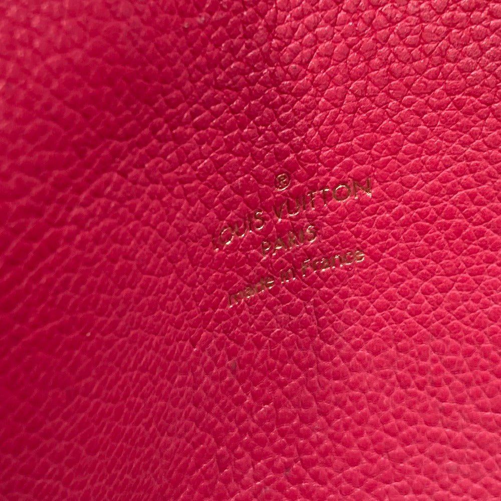 LOUIS VUITTON Pouch M61477 leather beige pouch with flap Pochette Rivet GM