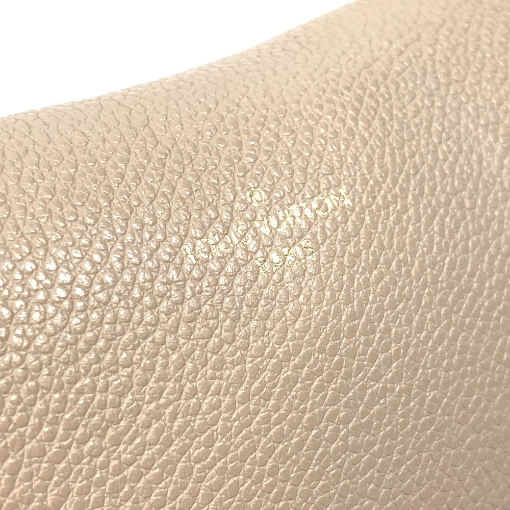 LOUIS VUITTON Pouch M61477 leather beige pouch with flap Pochette Rivet GM