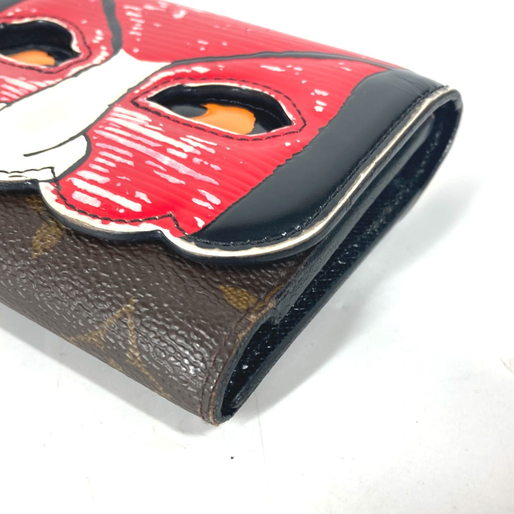 LOUIS VUITTON Trifold wallet M67257 Monogram Canvas, Epi Leather Brown Monogram Kabuki Portefeuille Victorine
