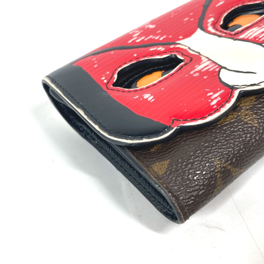 LOUIS VUITTON Trifold wallet M67257 Monogram Canvas, Epi Leather Brown Monogram Kabuki Portefeuille Victorine