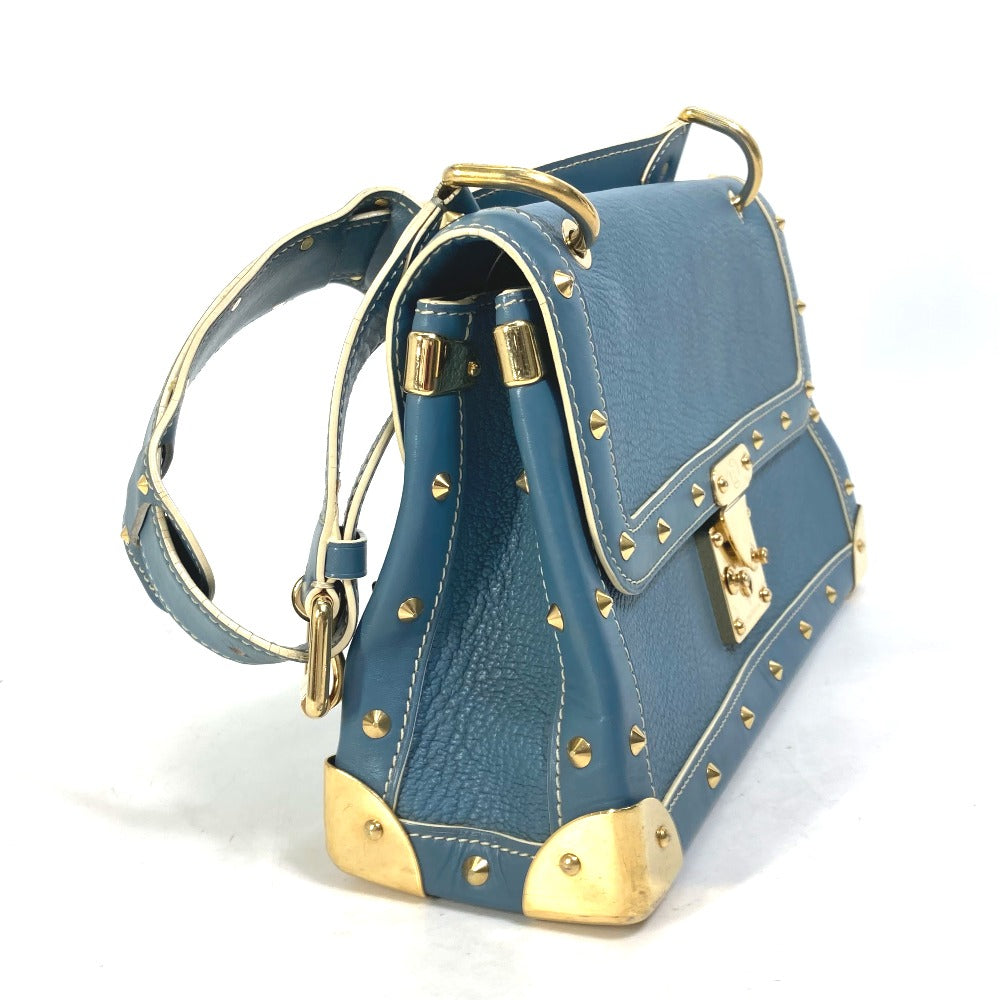 LOUIS VUITTON Shoulder Bag M91821 Suhari leather blue Suhari Tarantue Women Used Authentic