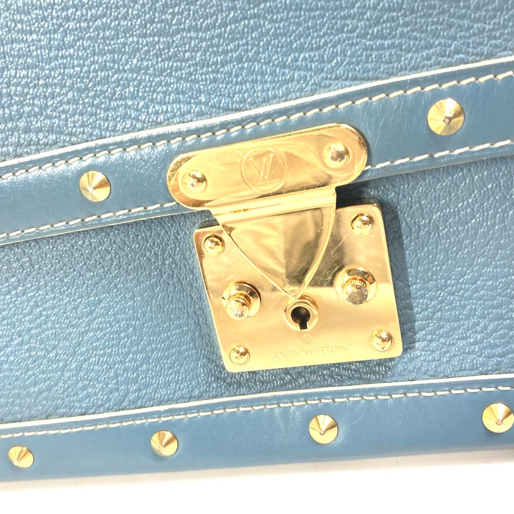 LOUIS VUITTON Shoulder Bag M91821 Suhari leather blue Suhari Tarantue Women Used Authentic
