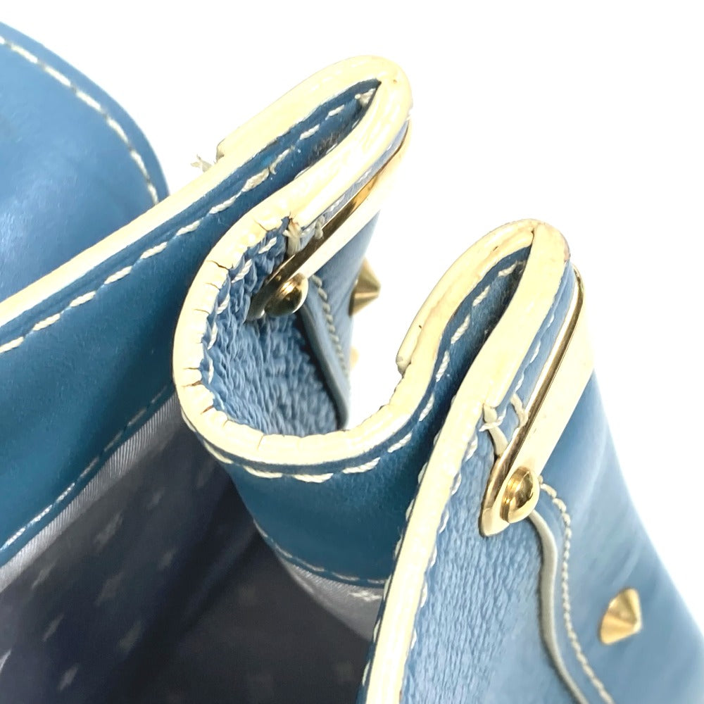 LOUIS VUITTON Shoulder Bag M91821 Suhari leather blue Suhari Tarantue Women Used Authentic