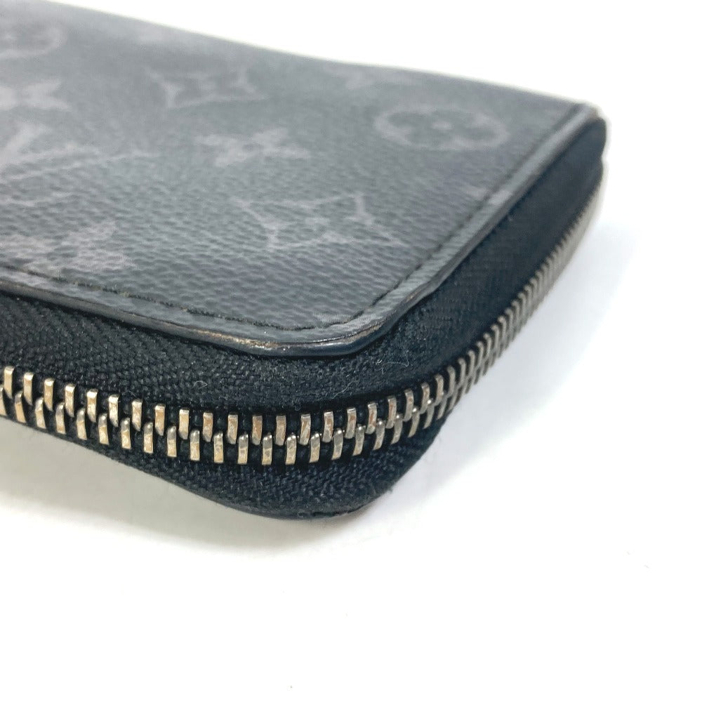 LOUIS VUITTON Long Wallet Purse M80994 Monogram Eclipse Canvas black Monogram Eclipse Zippy Dragonne mens Used Authentic