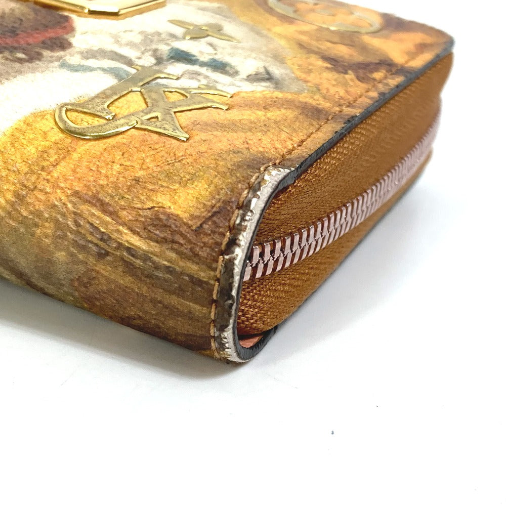 LOUIS VUITTON Long Wallet Purse M64605 leather pink Monogram Celty Masters Collection Zippy wallet Women Used Authentic