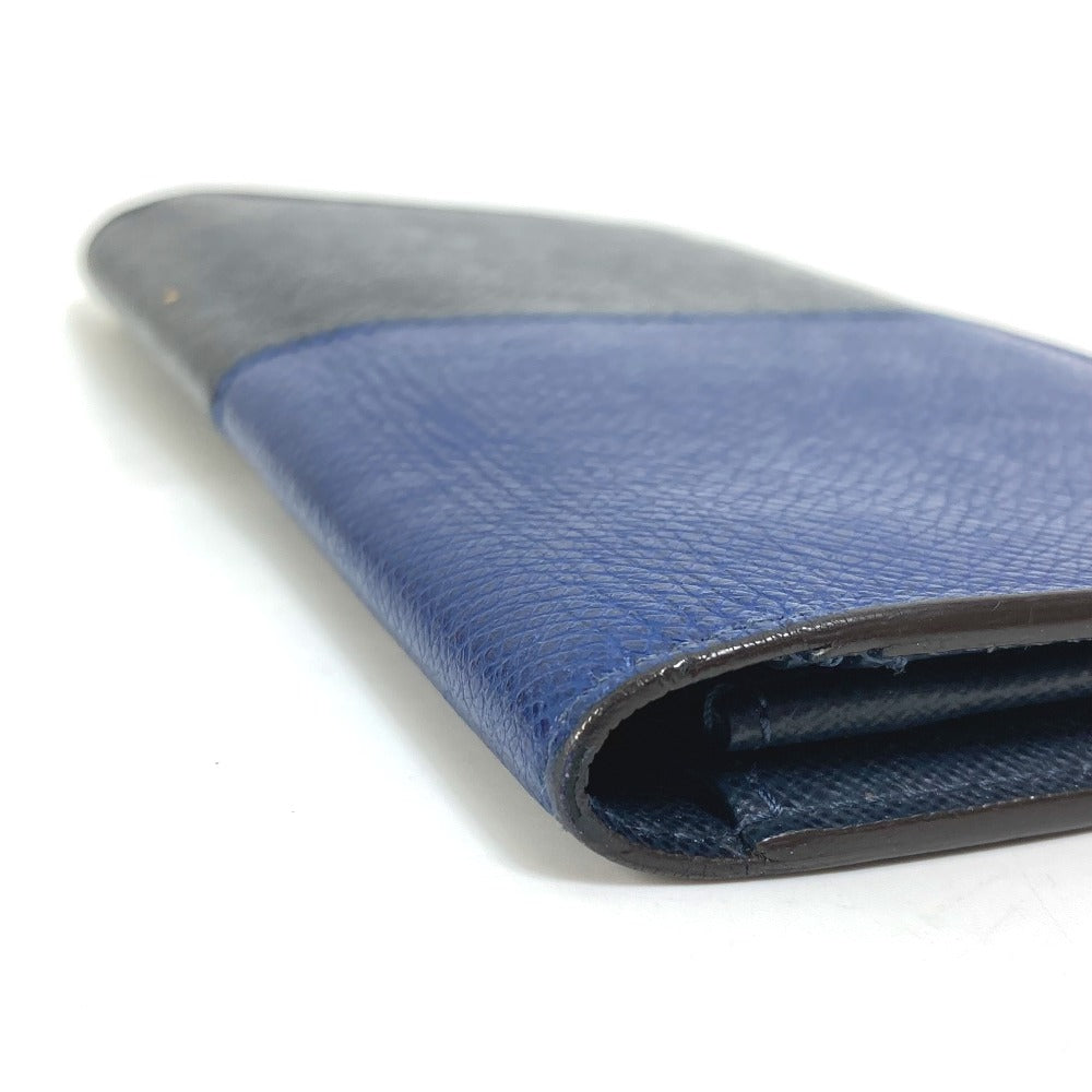 LOUIS VUITTON Long Wallet Purse M30713 Taiga Leather Navy Taiga V Portefeuille Blaza NM