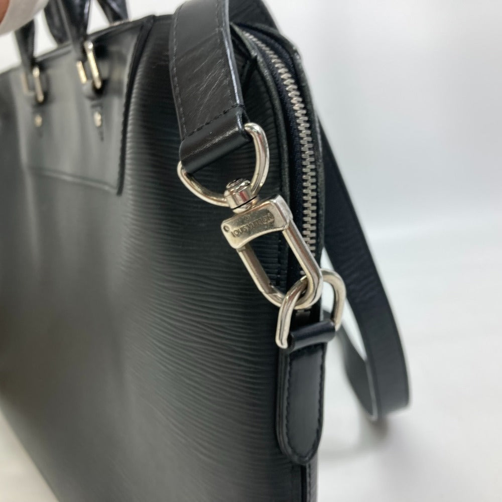 LOUIS VUITTON Business bag N50163 Epi Leather black Epi Porto Documan Jule PDJ mens Used Authentic