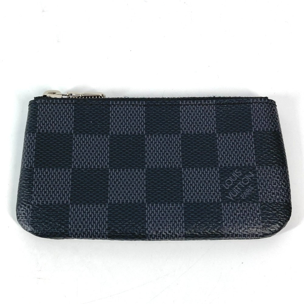 LOUIS VUITTON Coin case N60155 Damier Grafitto Canvas black Damier Grafitte Card Key case Key holder Pochette Cle
