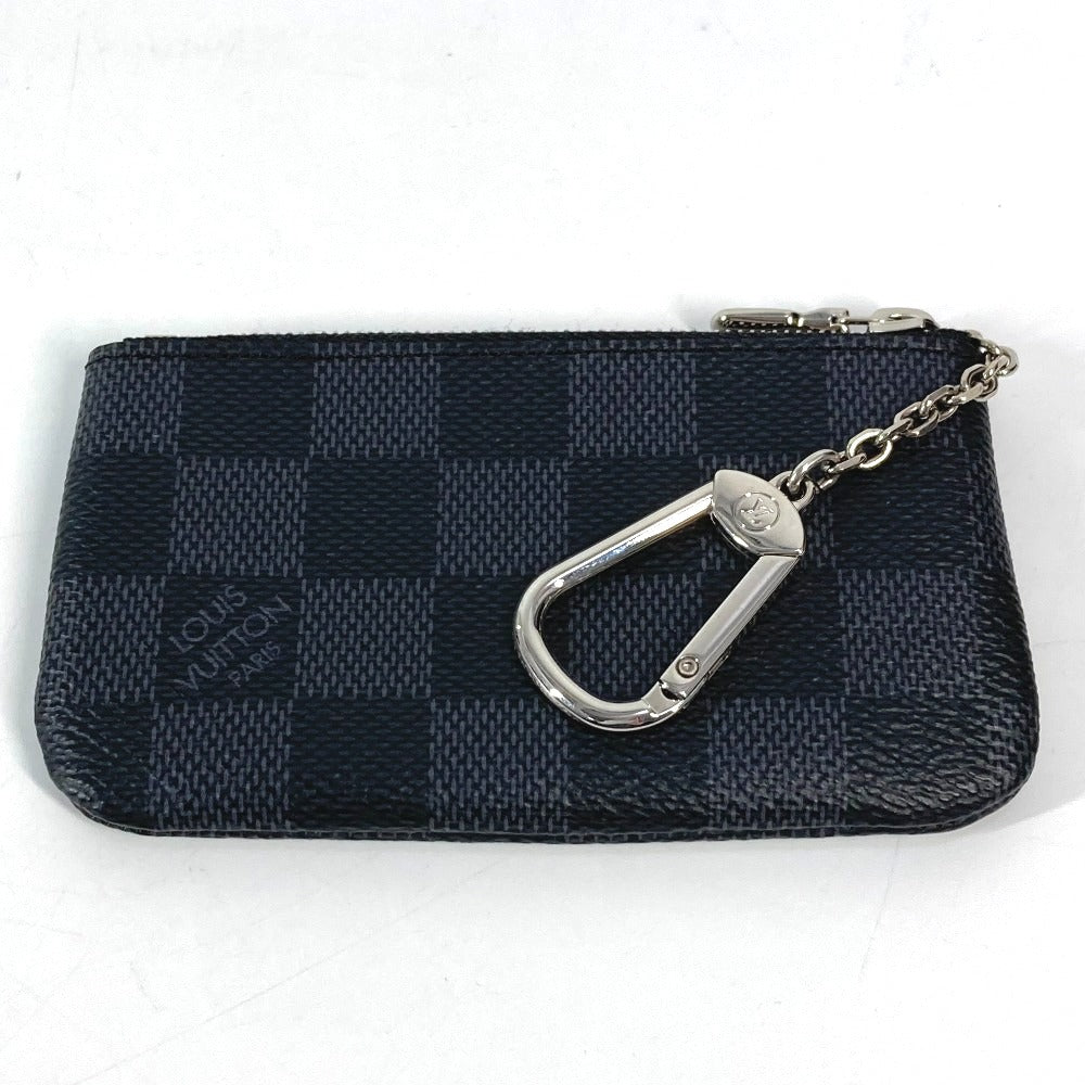 LOUIS VUITTON Coin case N60155 Damier Grafitto Canvas black Damier Grafitte Card Key case Key holder Pochette Cle