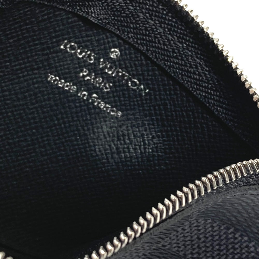LOUIS VUITTON Coin case N60155 Damier Grafitto Canvas black Damier Grafitte Card Key case Key holder Pochette Cle