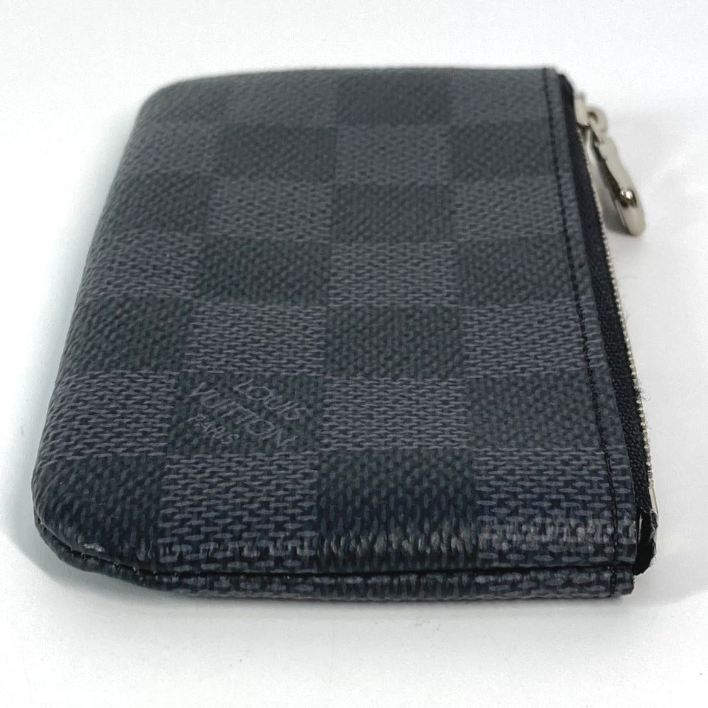 LOUIS VUITTON Coin case N60155 Damier Grafitto Canvas black Damier Grafitte Card Key case Key holder Pochette Cle