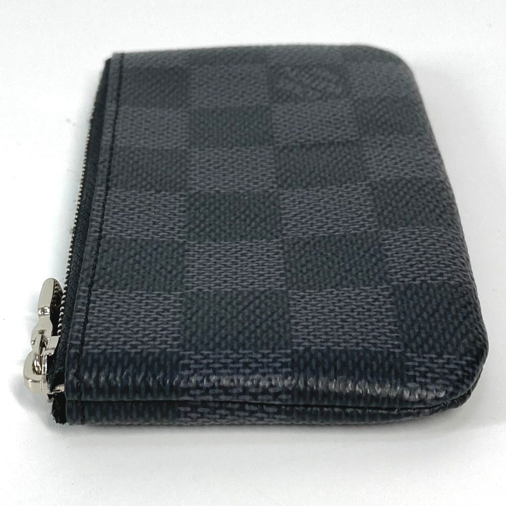 LOUIS VUITTON Coin case N60155 Damier Grafitto Canvas black Damier Grafitte Card Key case Key holder Pochette Cle