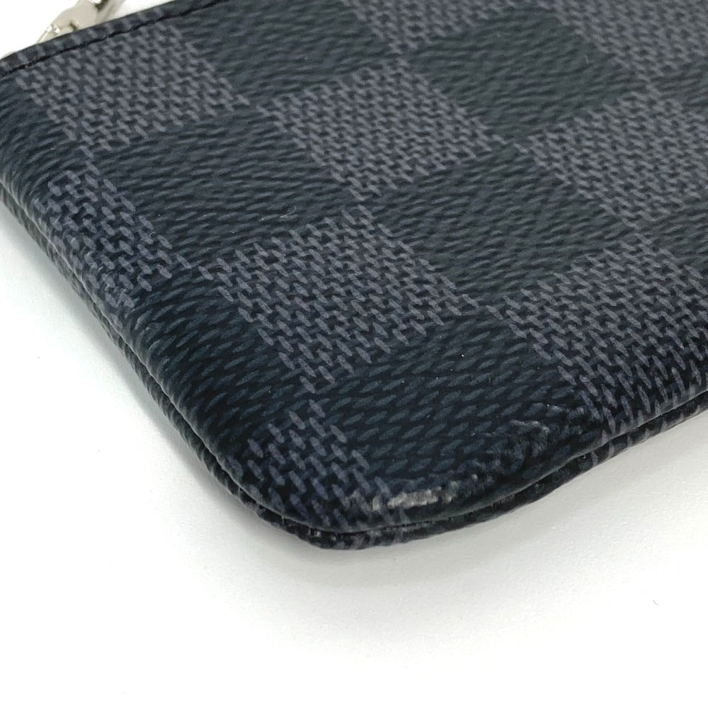 LOUIS VUITTON Coin case N60155 Damier Grafitto Canvas black Damier Grafitte Card Key case Key holder Pochette Cle