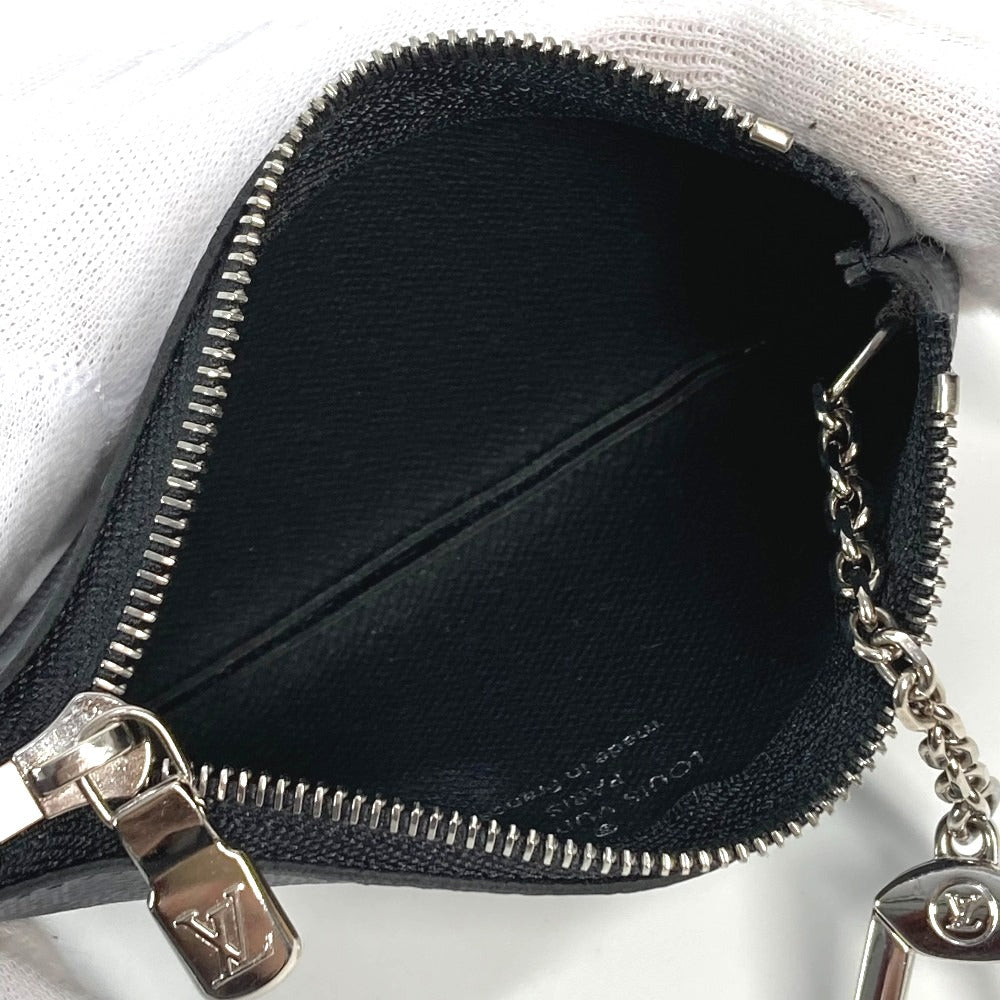 LOUIS VUITTON Coin case N60155 Damier Grafitto Canvas black Damier Grafitte Card Key case Key holder Pochette Cle