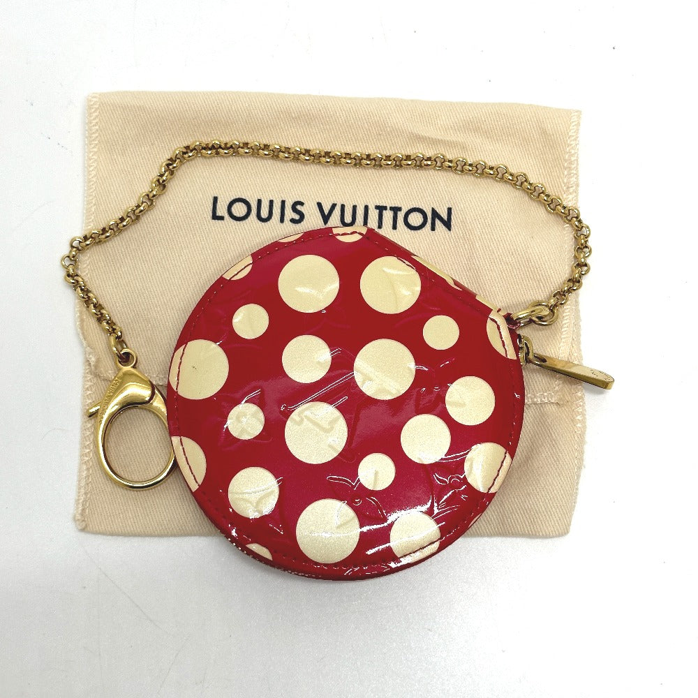 LOUIS VUITTON Coin case M91570 Patent leather Red Monogram Vernis Yayoi Kusama collaboration portomone chapeau dot infinity