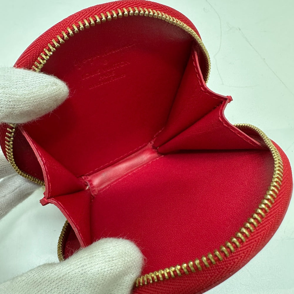 LOUIS VUITTON Coin case M91570 Patent leather Red Monogram Vernis Yayoi Kusama collaboration portomone chapeau dot infinity