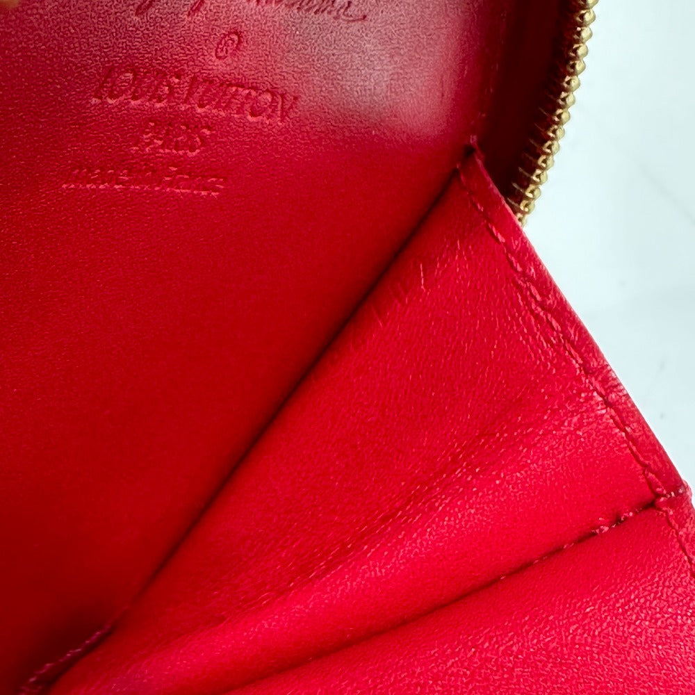 LOUIS VUITTON Coin case M91570 Patent leather Red Monogram Vernis Yayoi Kusama collaboration portomone chapeau dot infinity