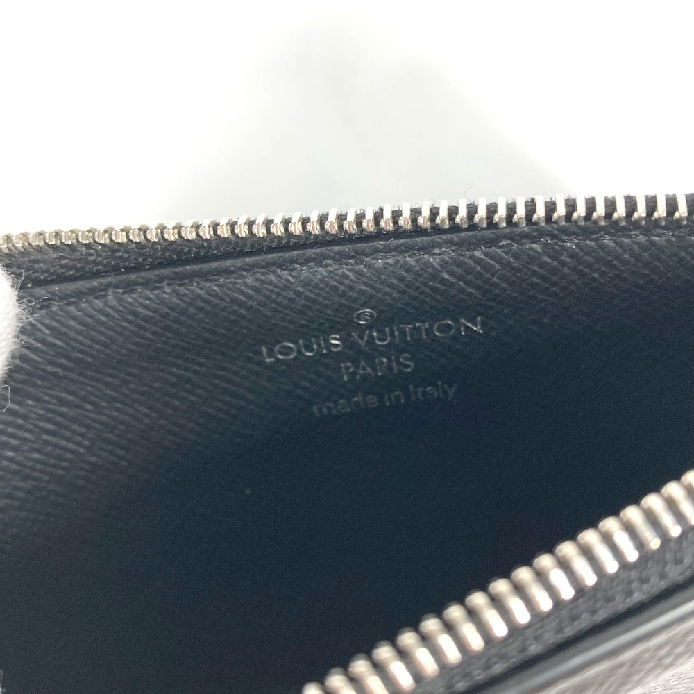 LOUIS VUITTON Coin case M62914 Taiga Leather black Taiga Coin card holder
