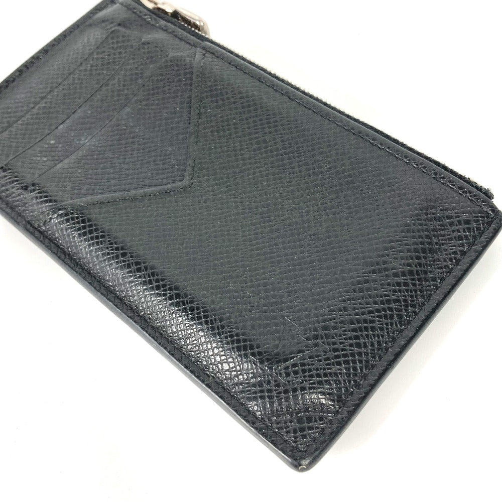 LOUIS VUITTON Coin case M62914 Taiga Leather black Taiga Coin card holder