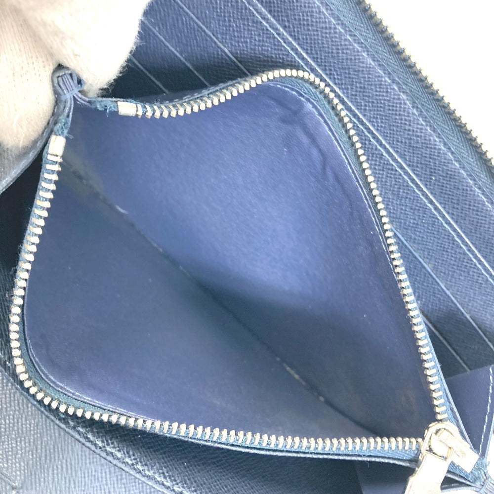 LOUIS VUITTON Long Wallet Purse M62644 Epi Leather Navy travel case long wallet Zippy Organizer NM