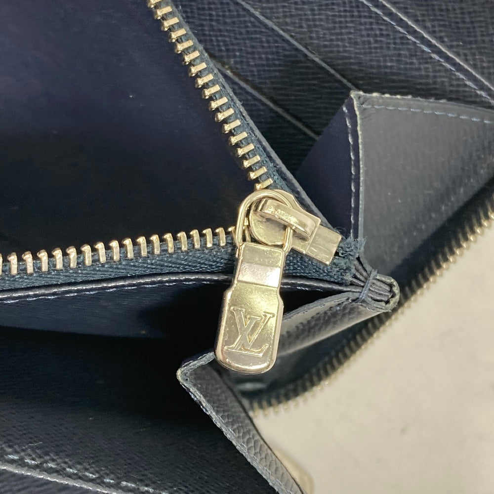 LOUIS VUITTON Long Wallet Purse M62644 Epi Leather Navy travel case long wallet Zippy Organizer NM