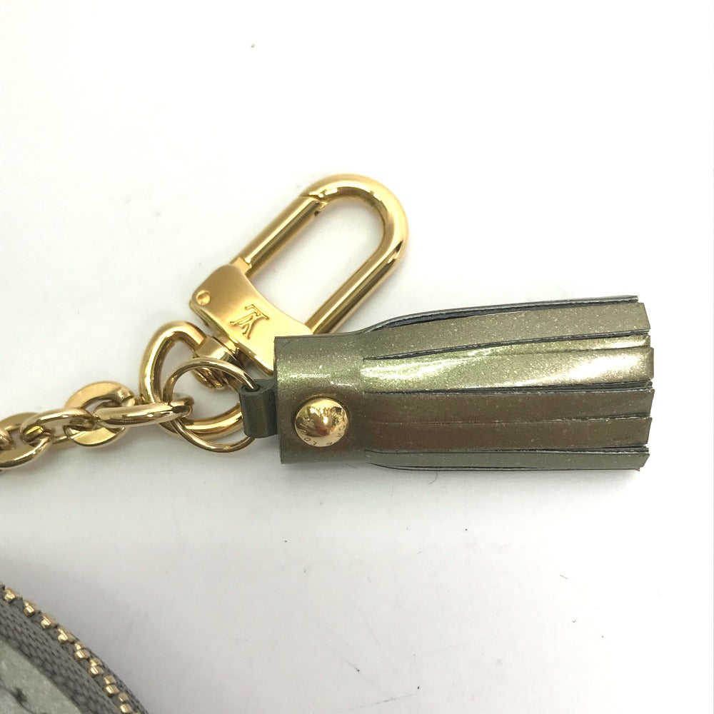 LOUIS VUITTON Coin case M91387 Monogram Vernis Silver Monogram Vernis portomone cock Women Used Authentic